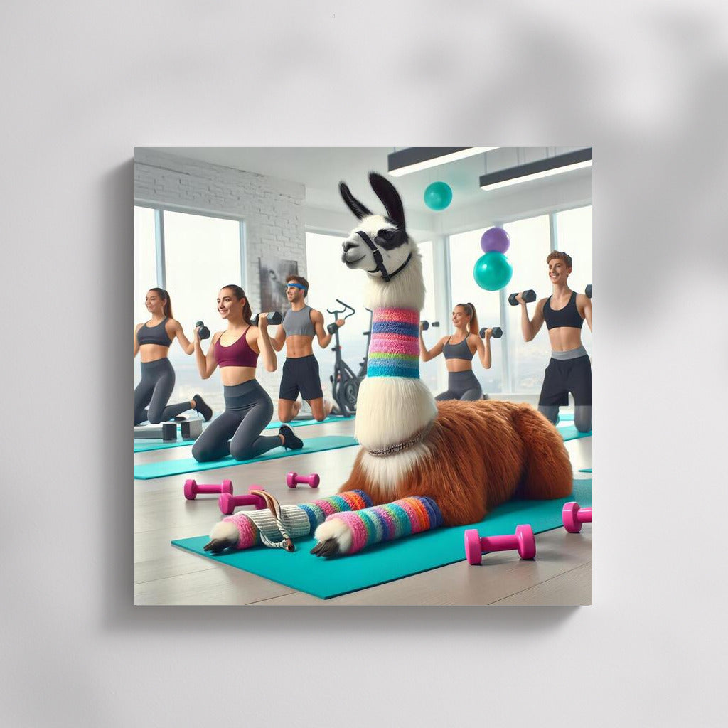 Llama Fitness Trainer: Motivation and Humor in the Gym