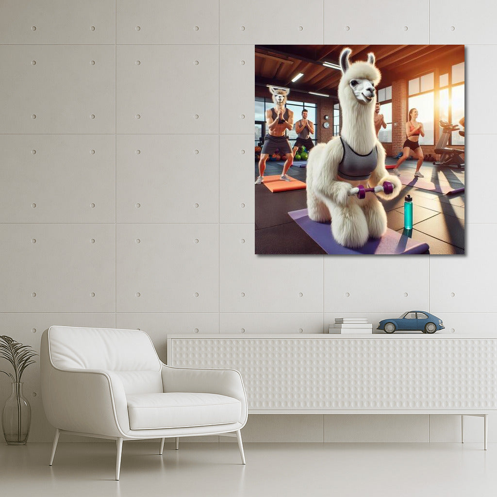 Fitness Llama: A Humorous Trainer for Your Gym