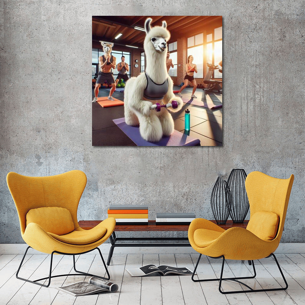 Fitness Llama: A Humorous Trainer for Your Gym