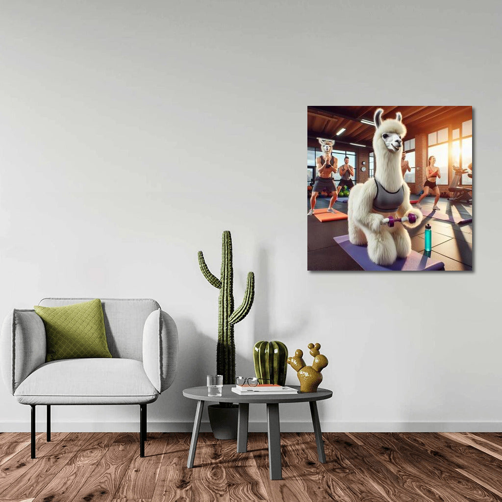 Fitness Llama: A Humorous Trainer for Your Gym