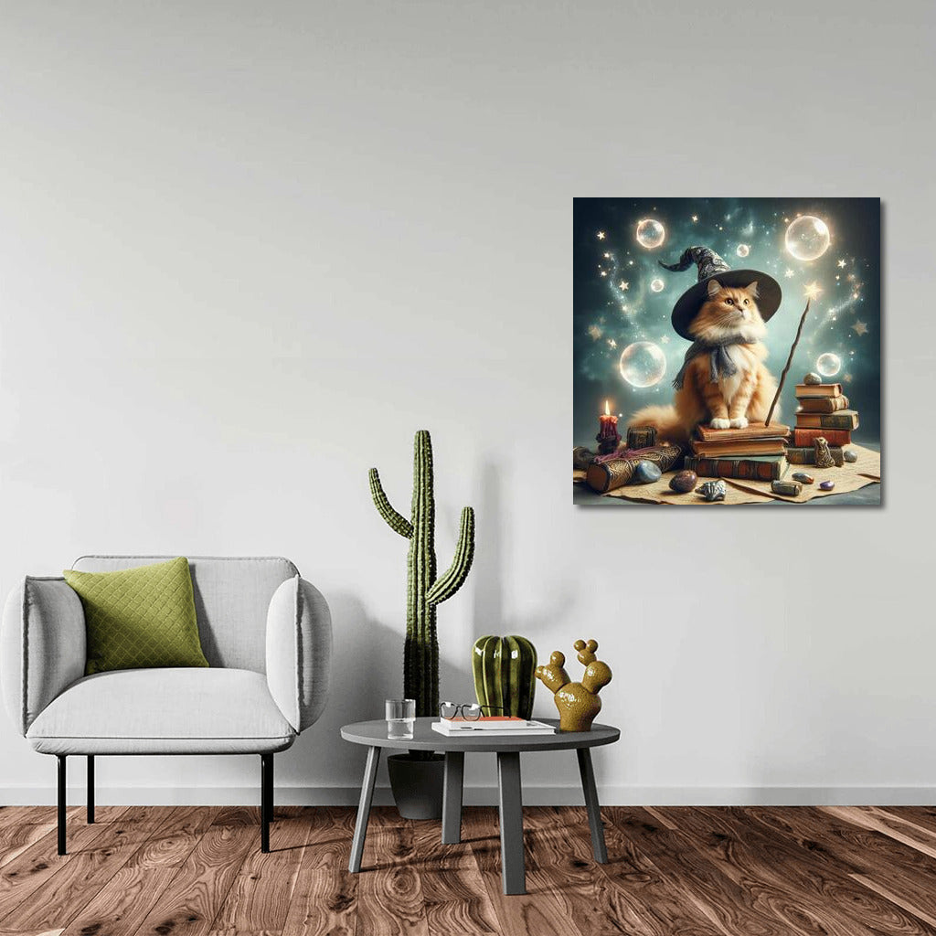 Enchanting Cat in a Hat and Scarf: Magic Cat 3