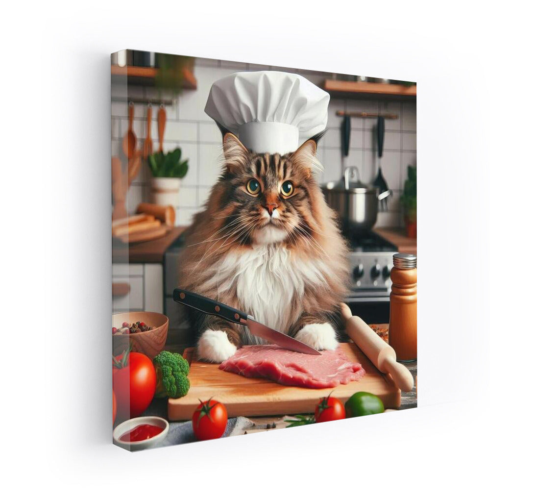 Maine Coon Culinary Wonders: Chef in the Kitchen