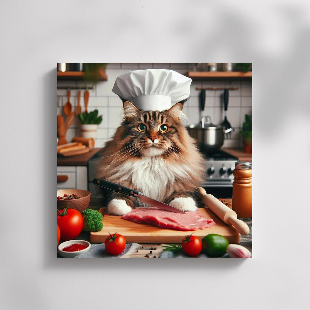 Maine Coon Culinary Wonders: Chef in the Kitchen