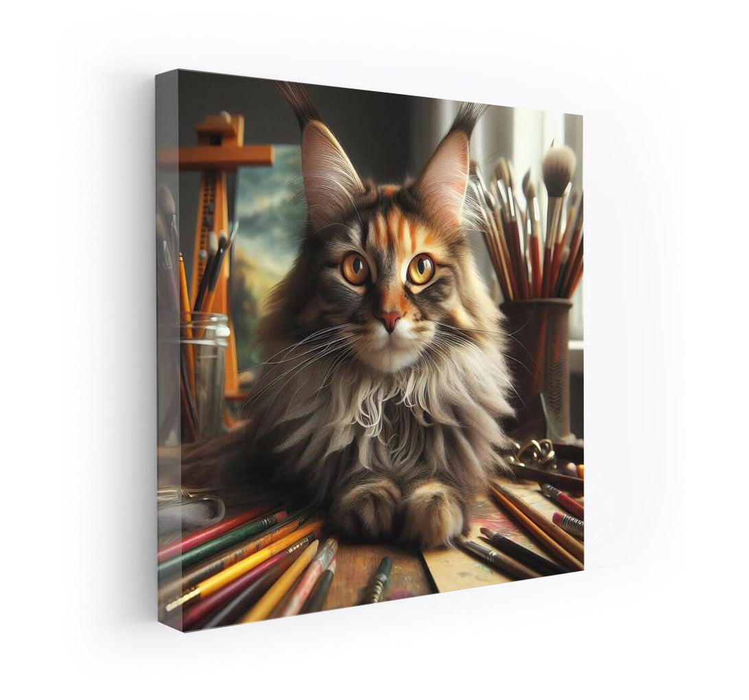 Maine Coon Artist: The Magic of Brushes and Inspiration