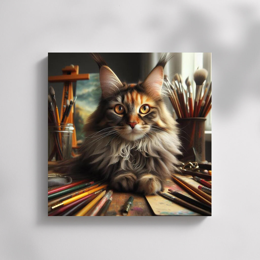 Maine Coon Artist: The Magic of Brushes and Inspiration