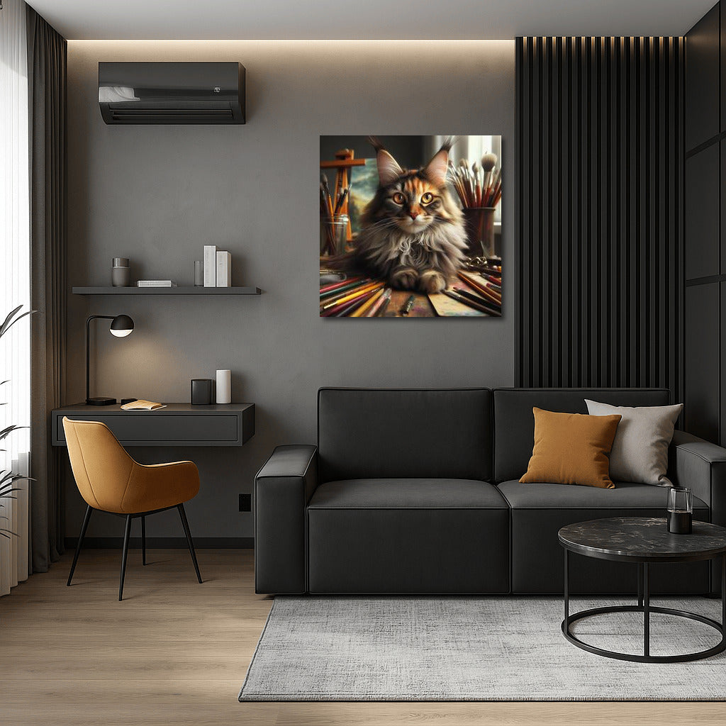 Maine Coon Artist: The Magic of Brushes and Inspiration