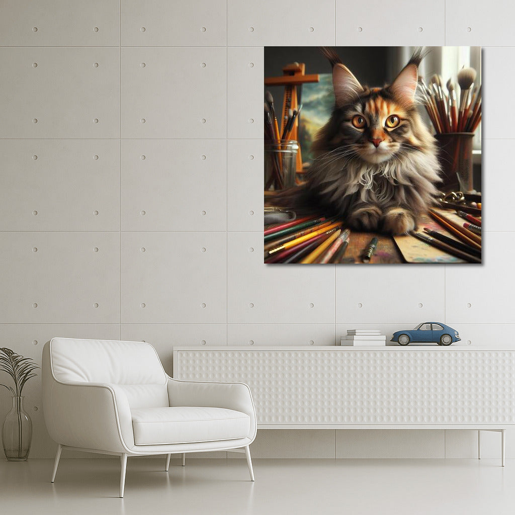 Maine Coon Artist: The Magic of Brushes and Inspiration