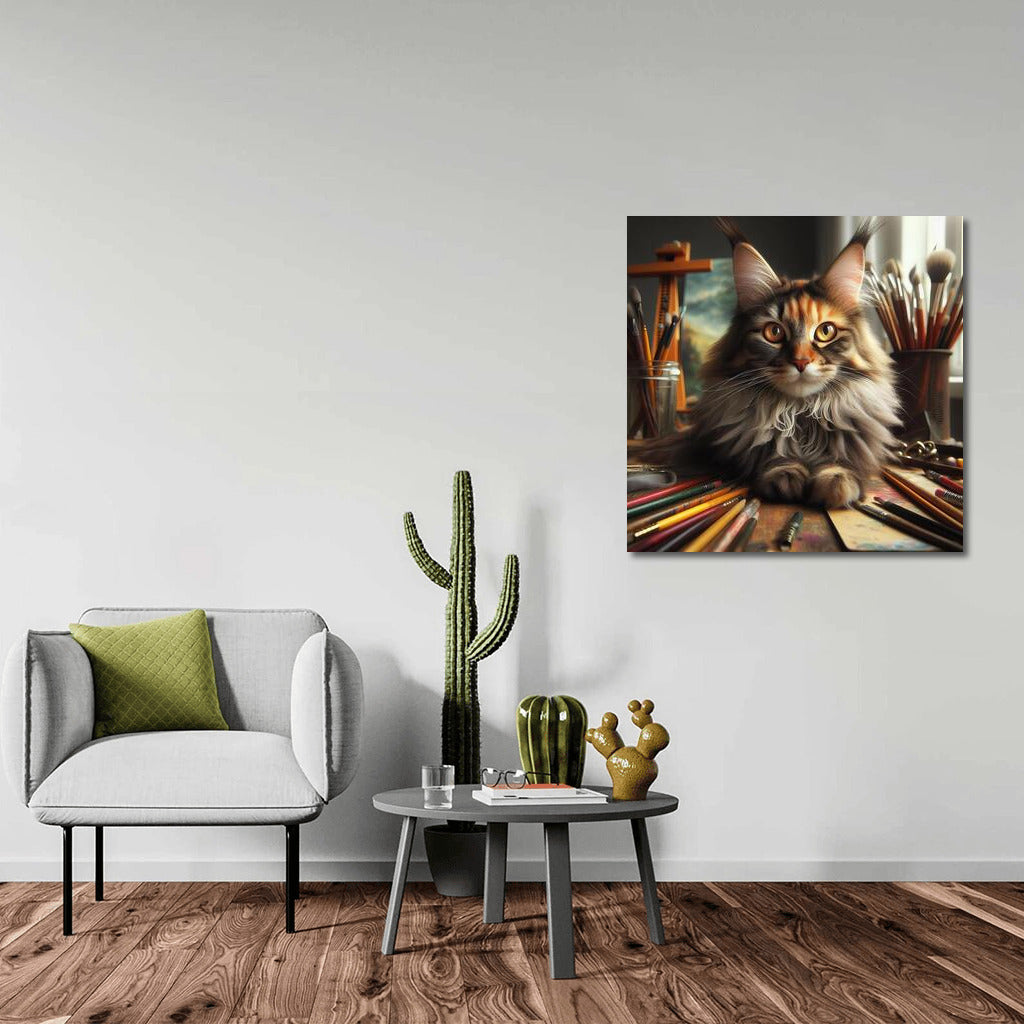 Maine Coon Artist: The Magic of Brushes and Inspiration