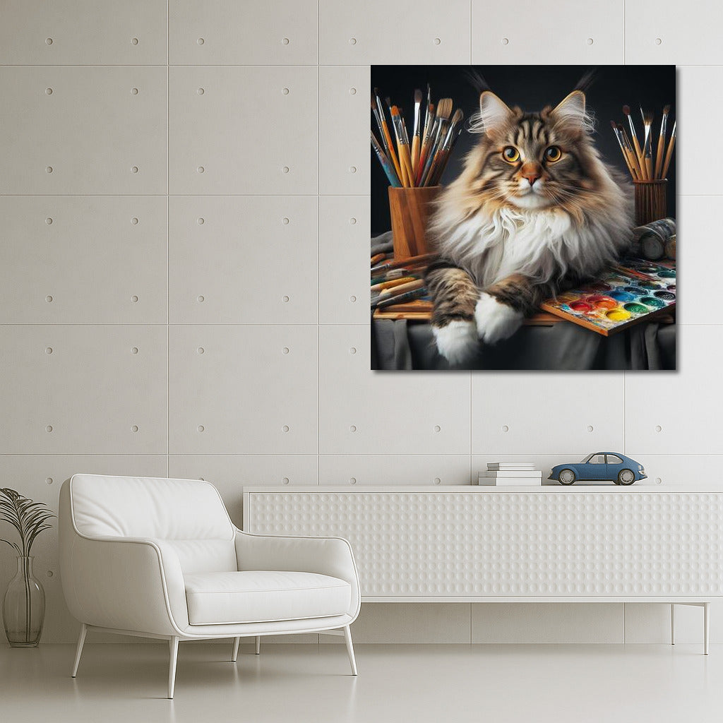 Maine Coon Artist: The Charm of Feline Creativity