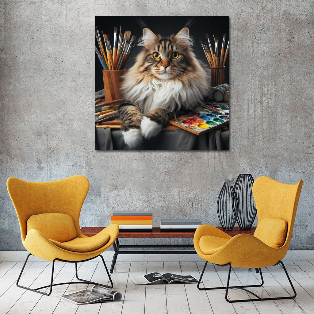 Maine Coon Artist: The Charm of Feline Creativity