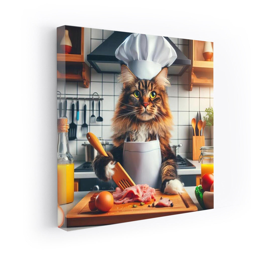 Culinary Maine Coon: A Chef in Your Kitchen