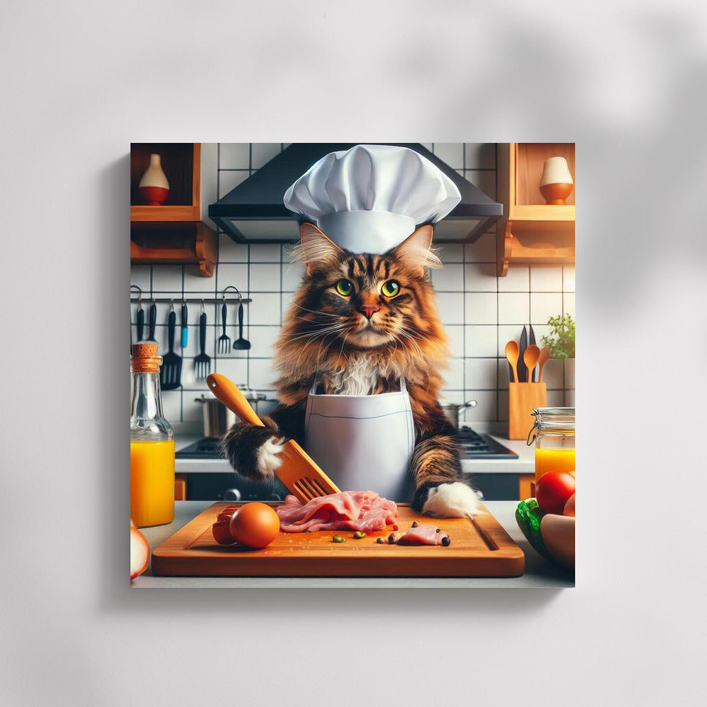 Culinary Maine Coon: A Chef in Your Kitchen