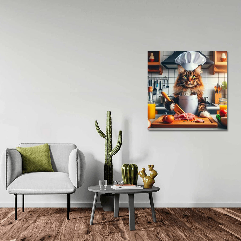 Culinary Maine Coon: A Chef in Your Kitchen