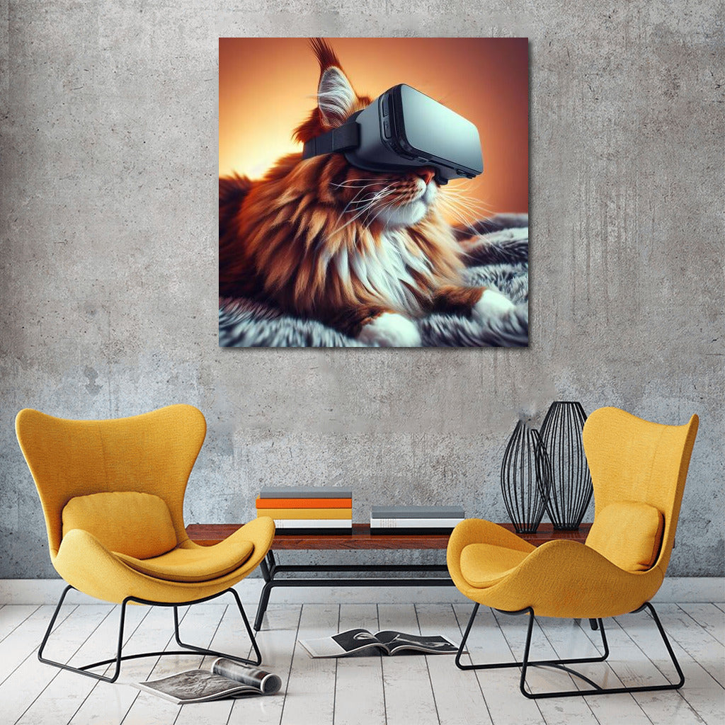 Maine Coon in Virtual Reality: Immersion in Fantasy