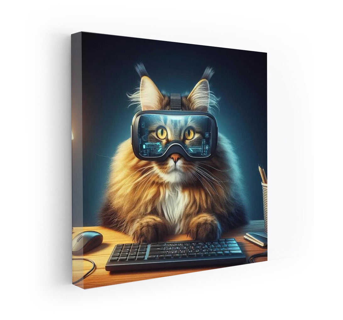 Maine Coon in Virtual Reality: Journey to 3D Worlds