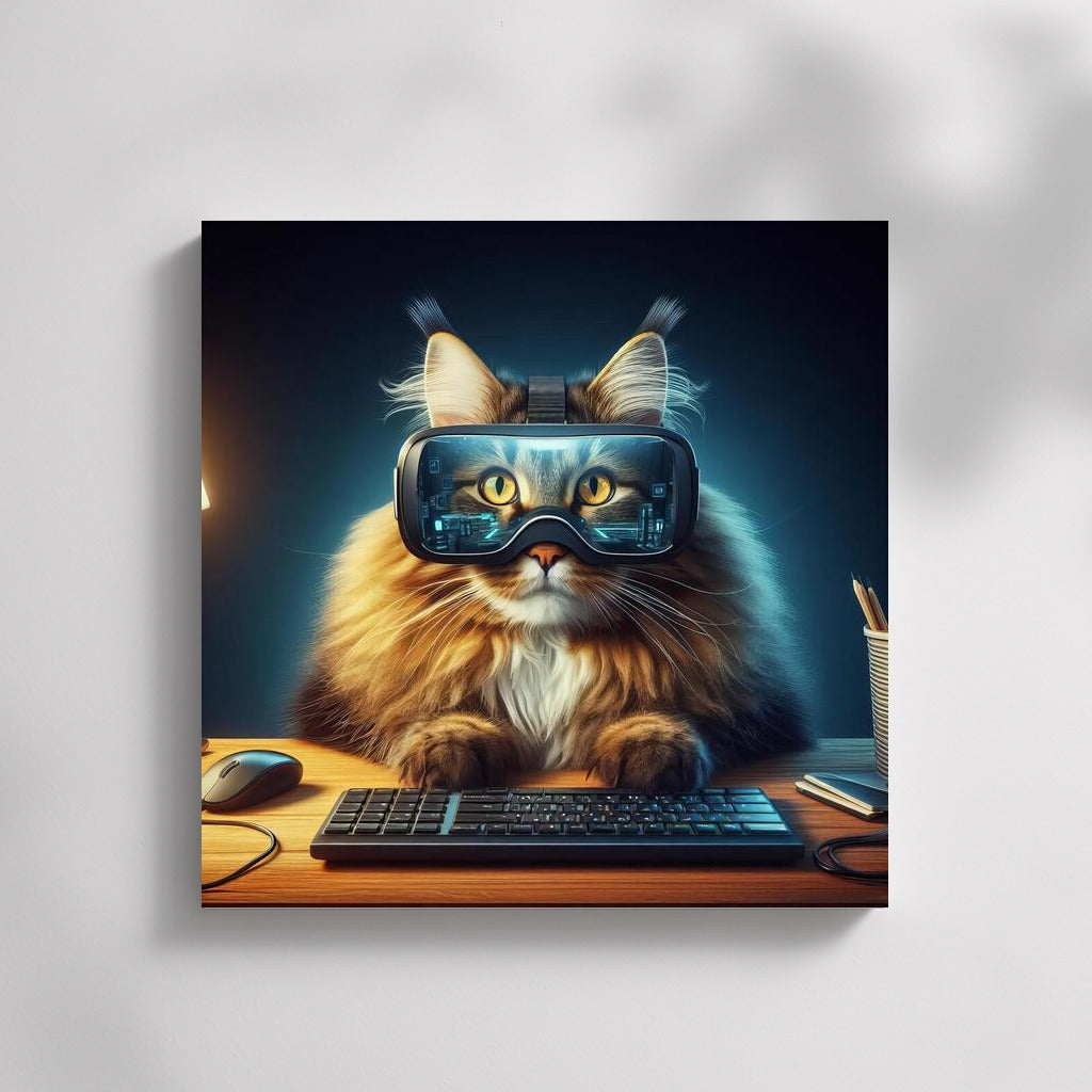 Maine Coon in Virtual Reality: Journey to 3D Worlds
