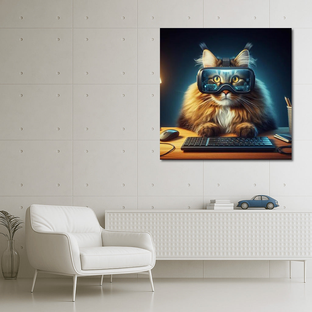 Maine Coon in Virtual Reality: Journey to 3D Worlds