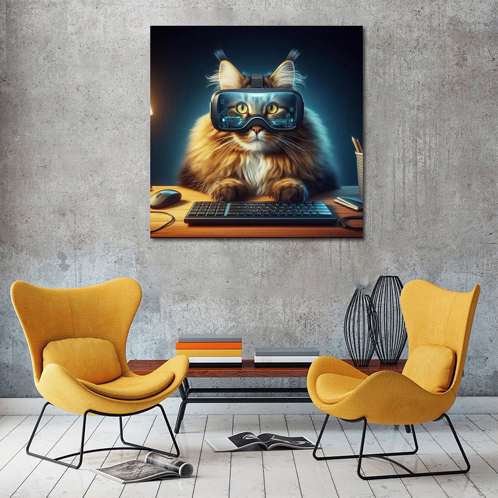 Maine Coon in Virtual Reality: Journey to 3D Worlds