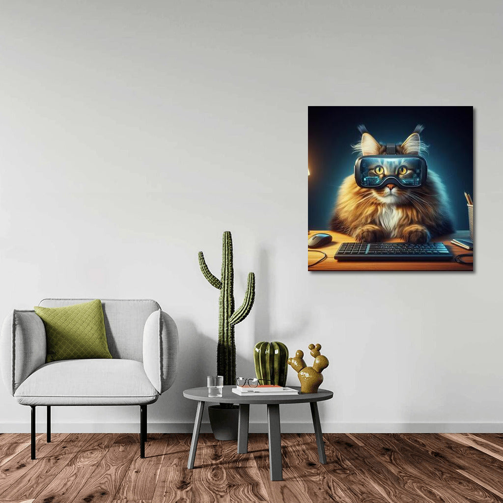 Maine Coon in Virtual Reality: Journey to 3D Worlds