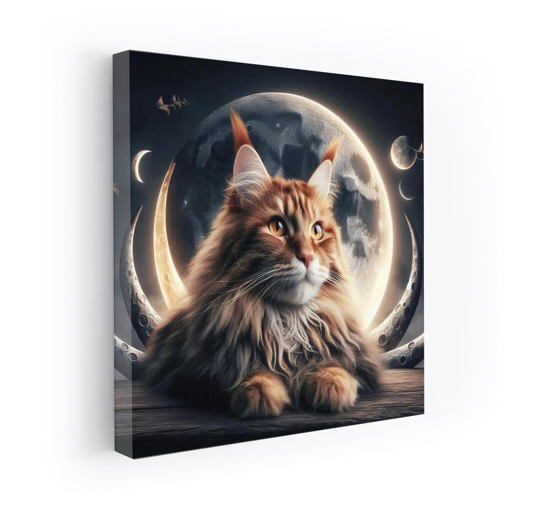 Maine Coon on the Moon: Space Magic for Dreamers