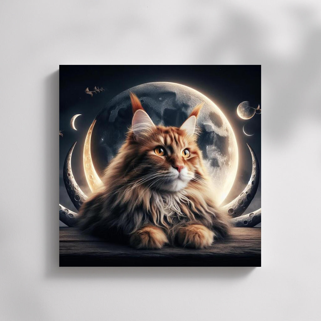 Maine Coon on the Moon: Space Magic for Dreamers