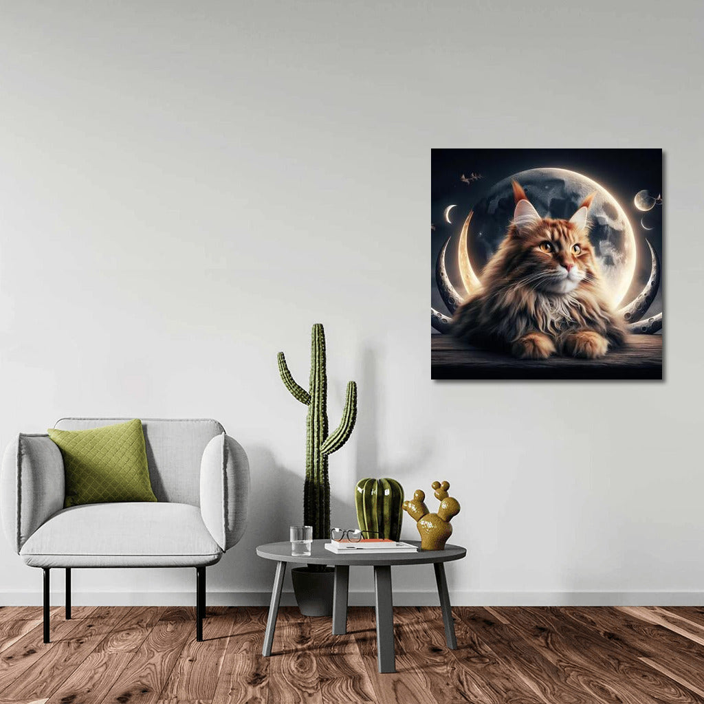 Maine Coon on the Moon: Space Magic for Dreamers