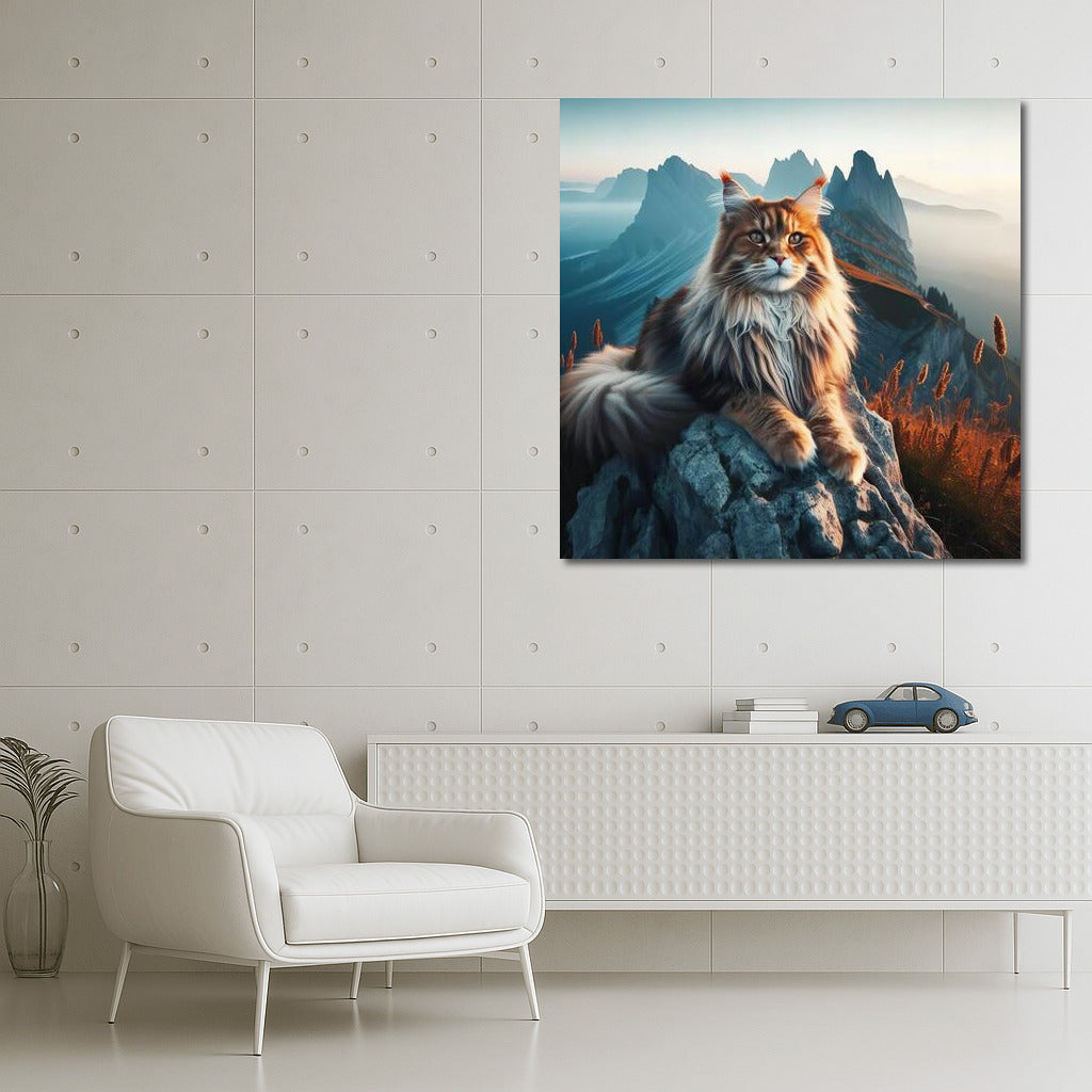 Maine Coon on Top: A View from Above for Peace