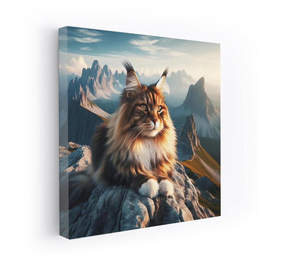 Maine Coon on Top: View from Above
