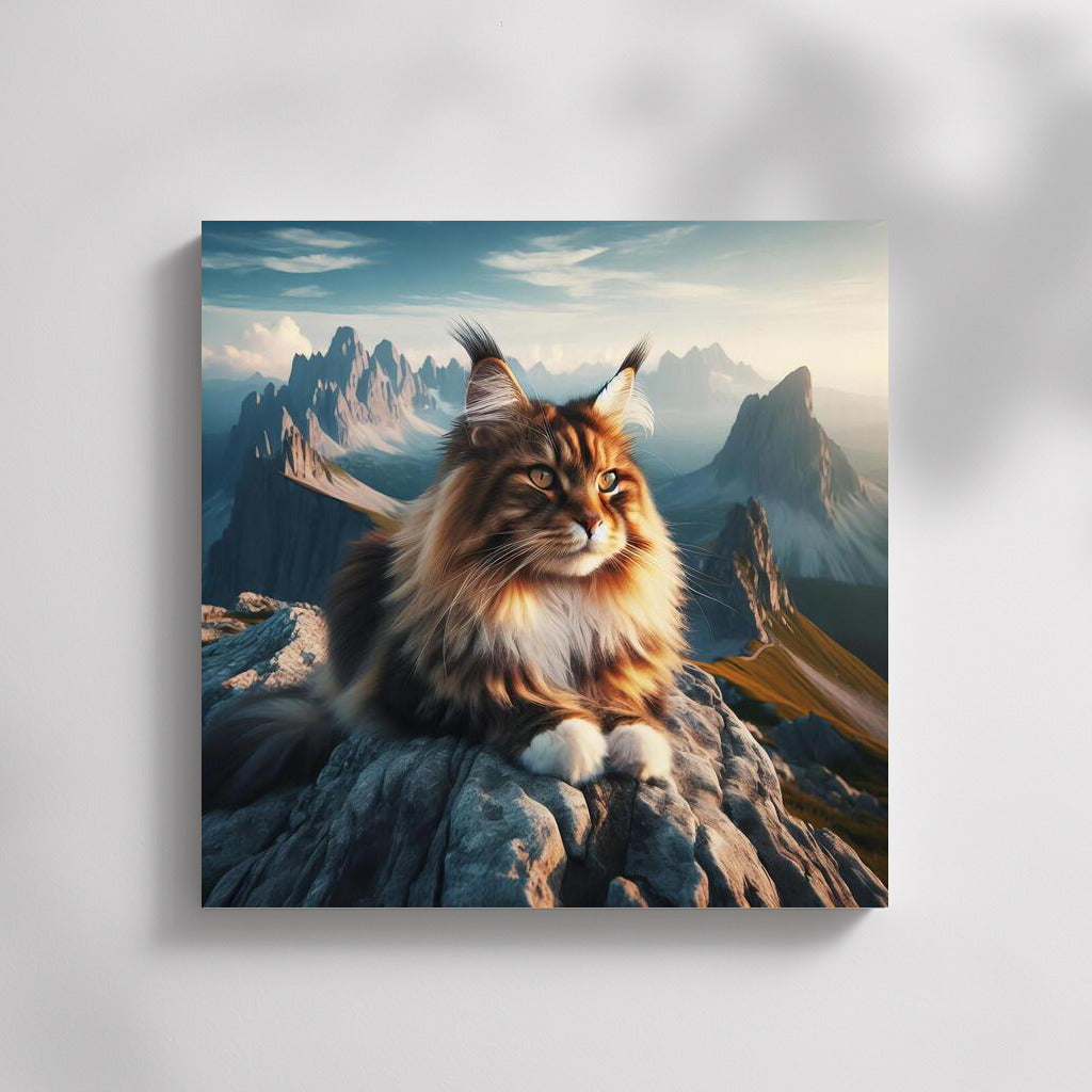 Maine Coon on Top: View from Above