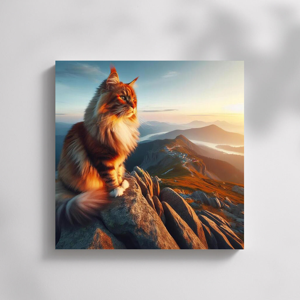 Maine Coon on Top: View from Above