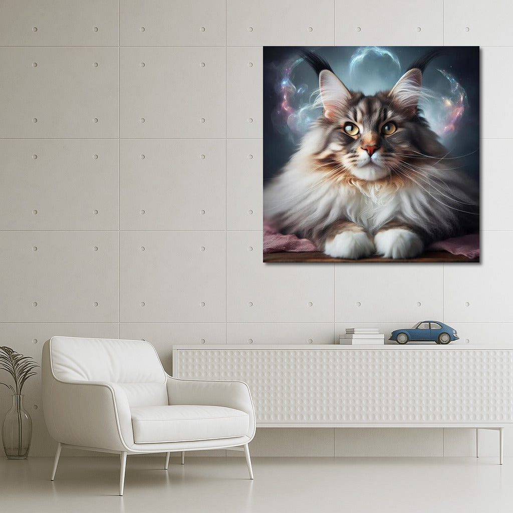 The Magical World of Maine Coon: A Fairytale Cat in Bright Colors