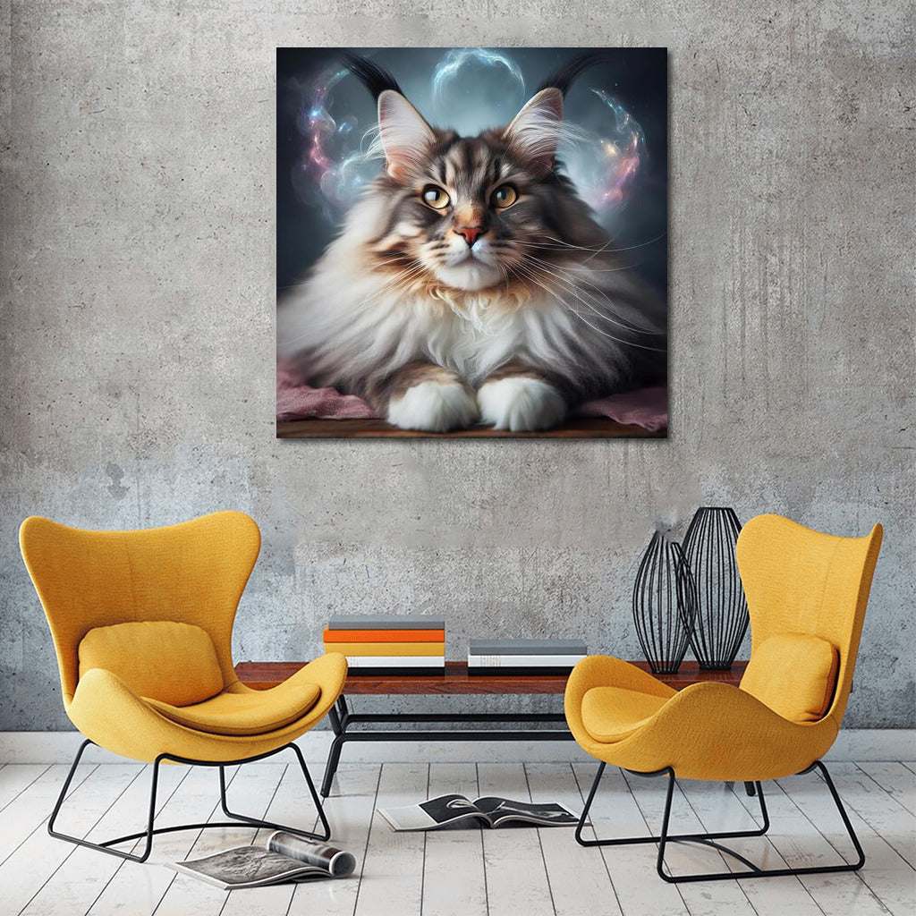 The Magical World of Maine Coon: A Fairytale Cat in Bright Colors