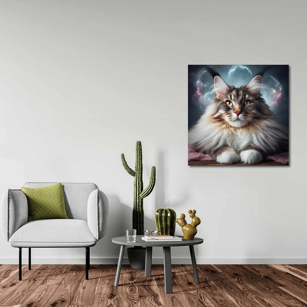 The Magical World of Maine Coon: A Fairytale Cat in Bright Colors
