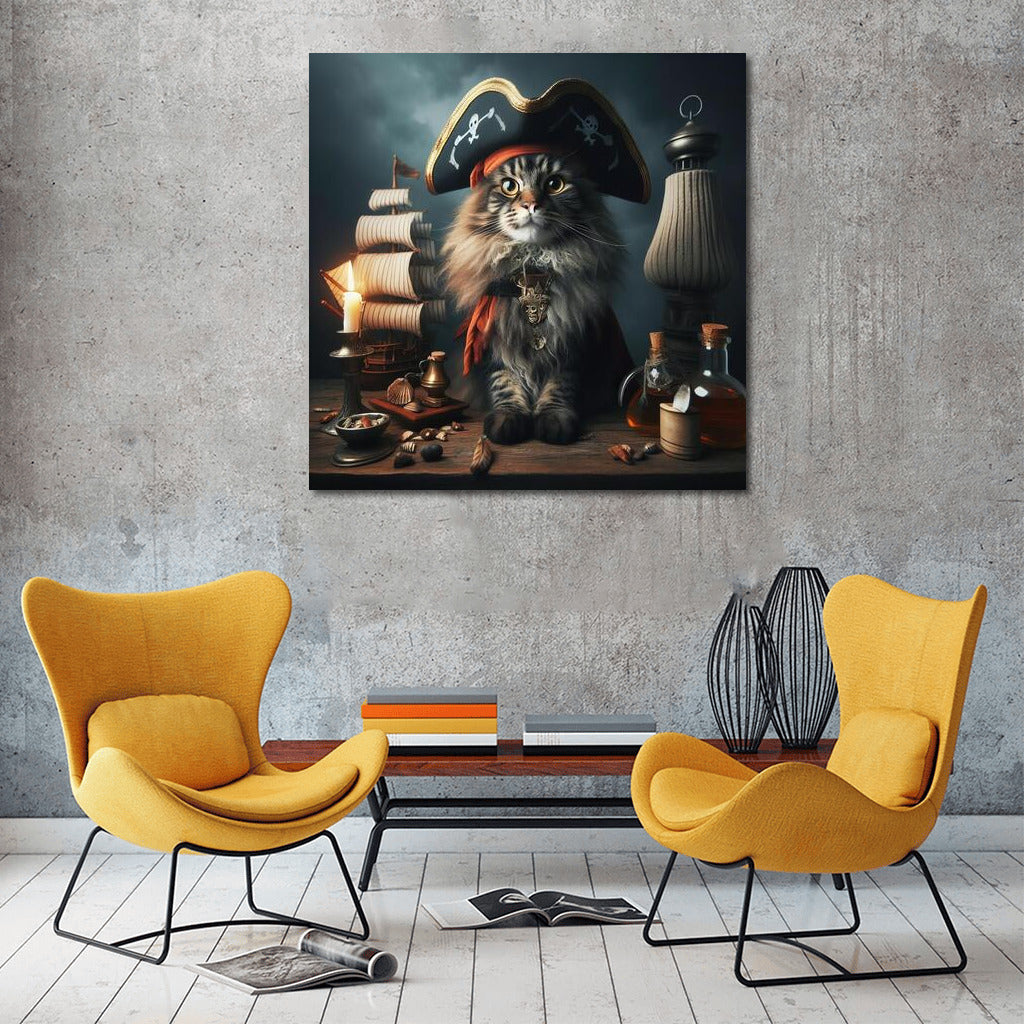 Pirate Maine Coon: The Cat in the Captain's Hat for Adventure Lovers
