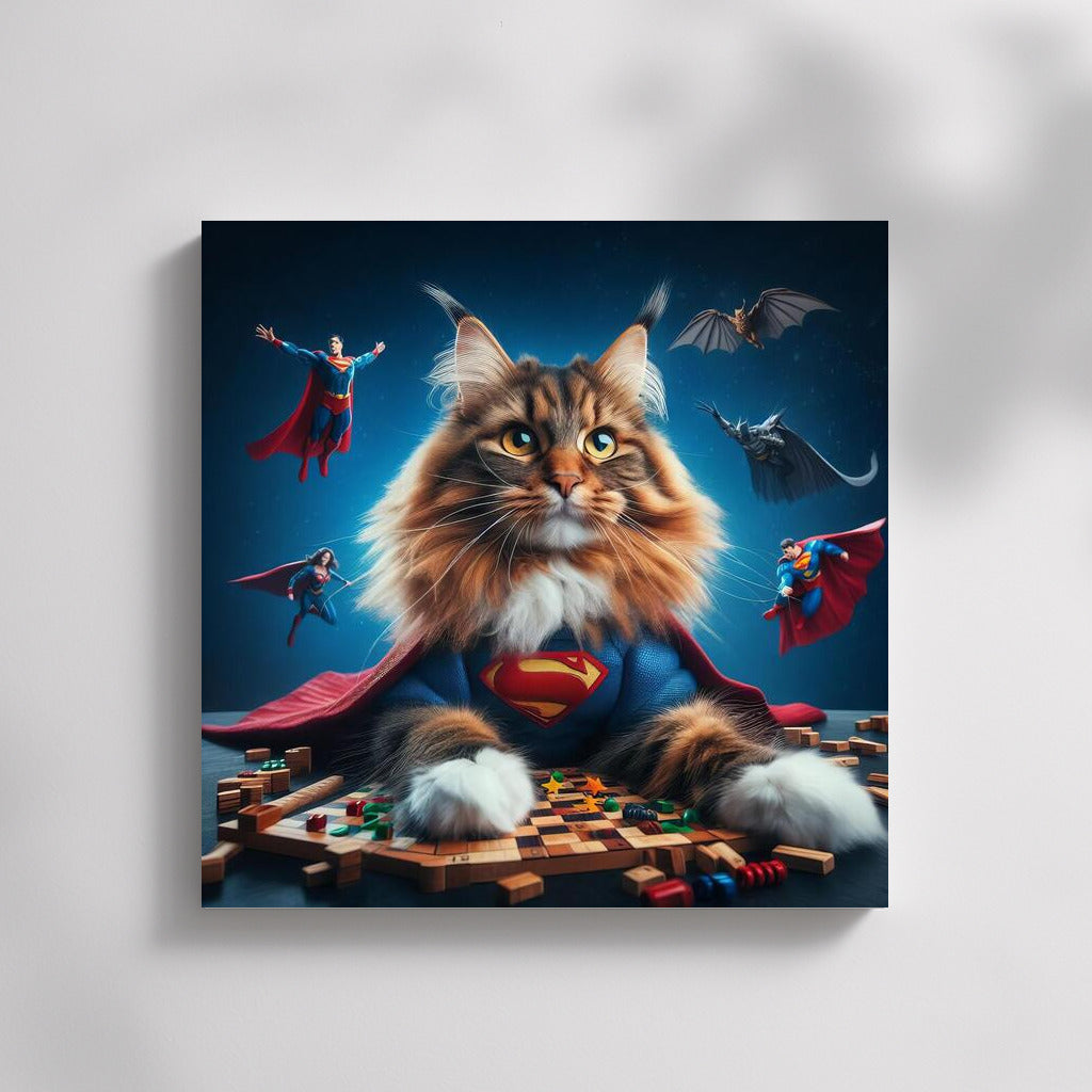 Maine Coon Superhero: The Cat Who Conquers the World