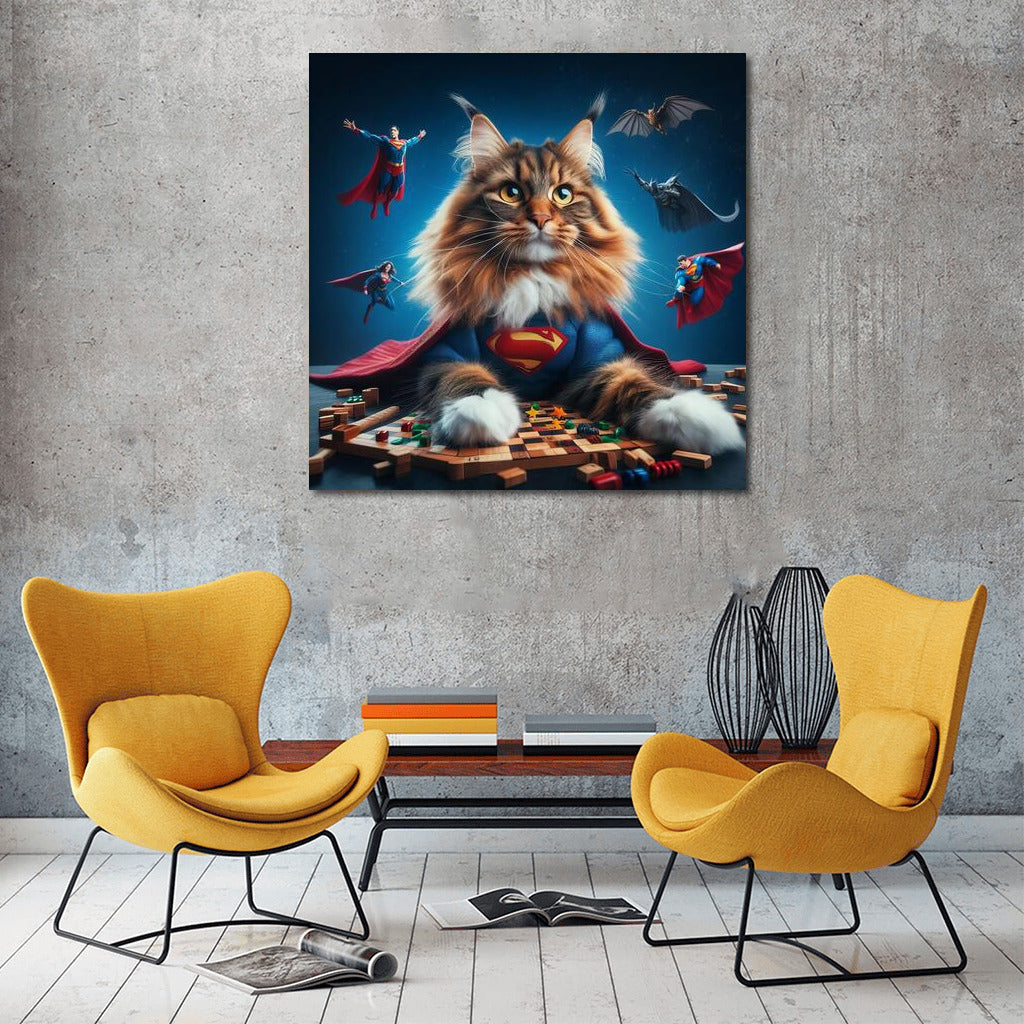 Maine Coon Superhero: The Cat Who Conquers the World