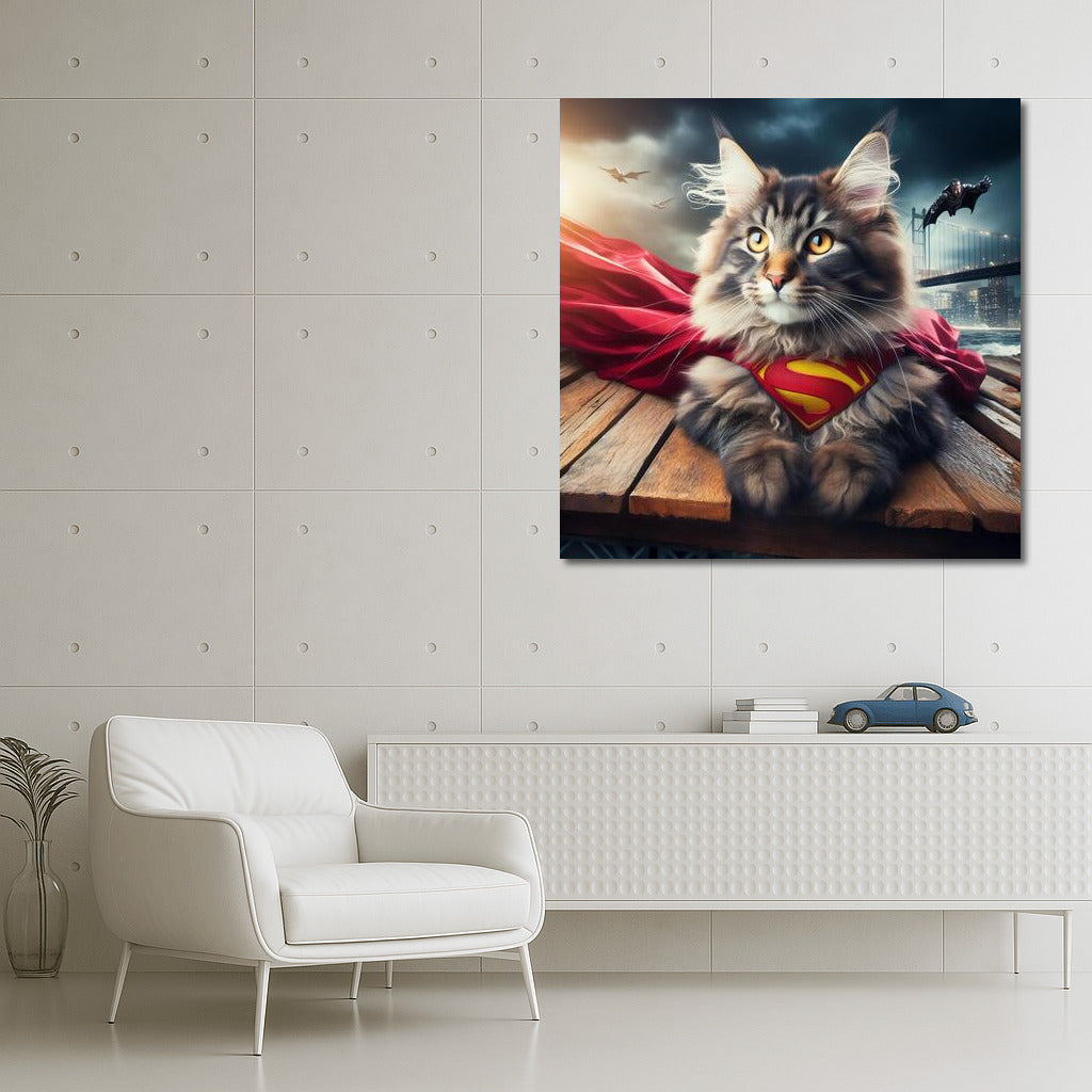 Maine Coon Caped Crusader: Soft Power