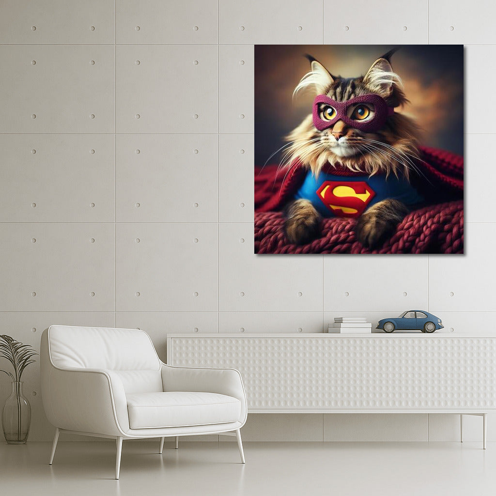 Maine Coon Superhero: The Cat Who Saves the World