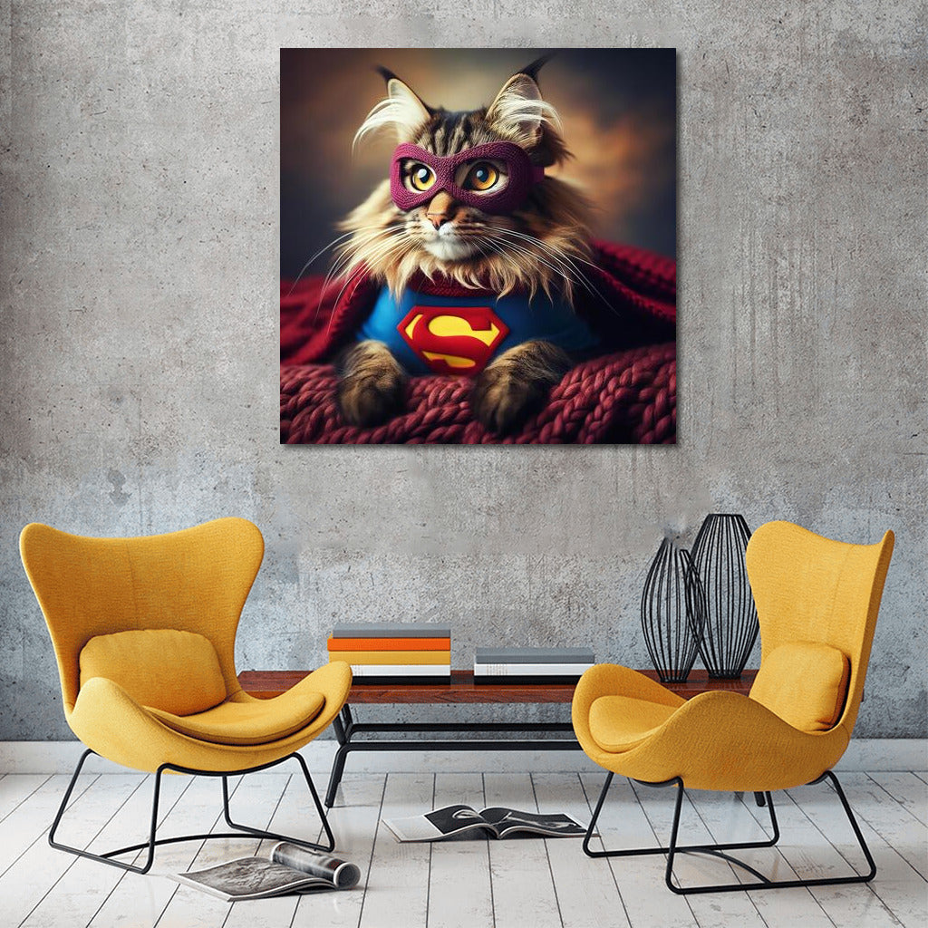 Maine Coon Superhero: The Cat Who Saves the World