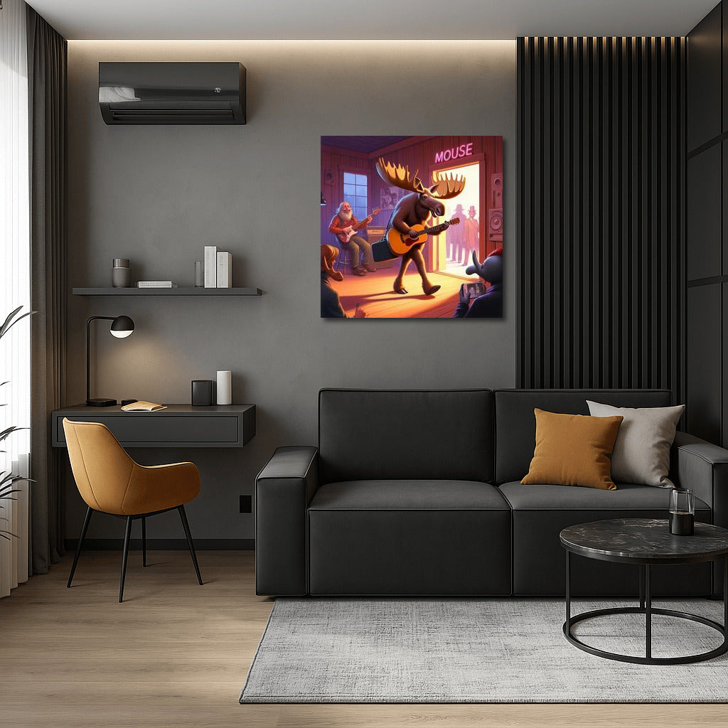 Moose on the way to the music club: Fun inspiration for your interior