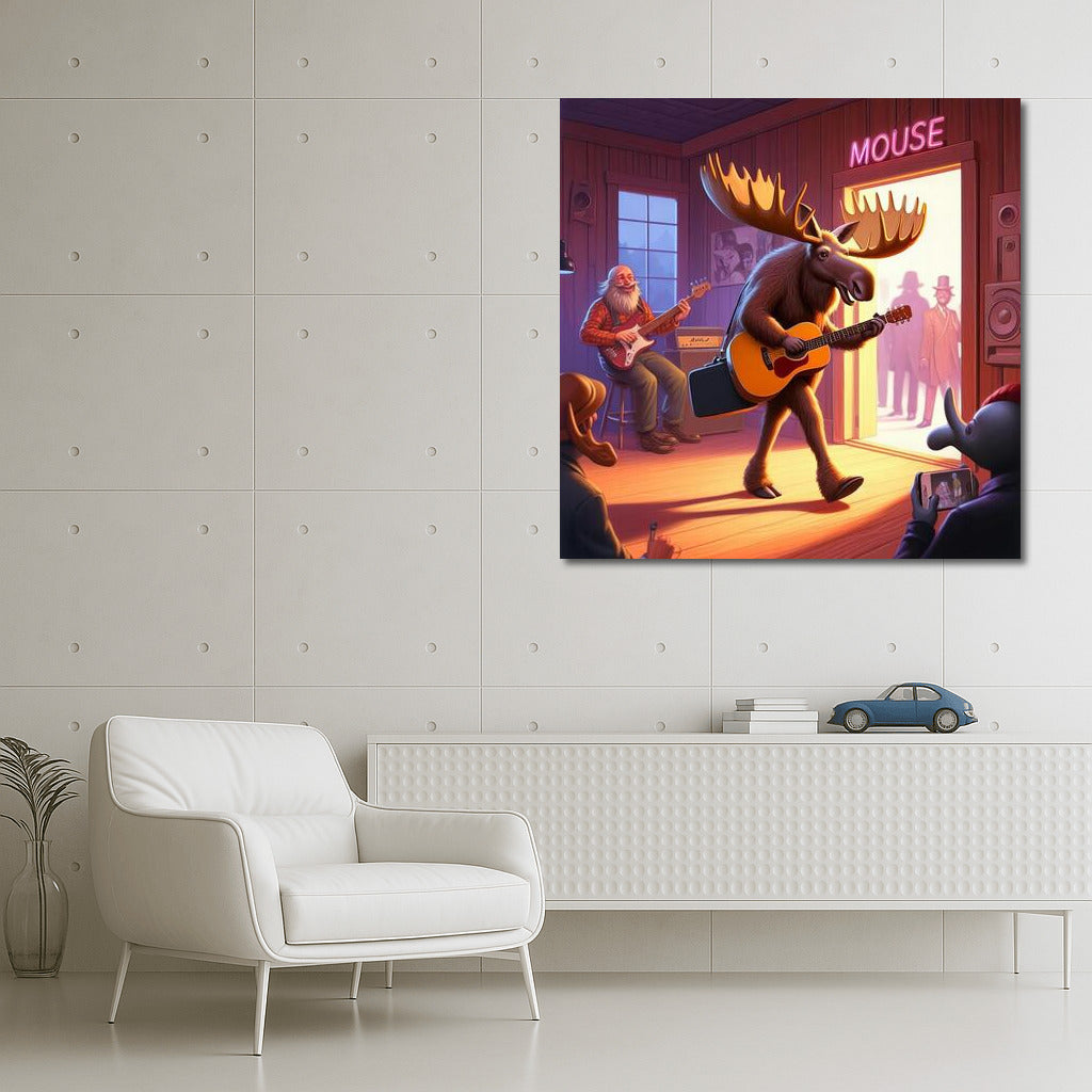 Moose on the way to the music club: Fun inspiration for your interior