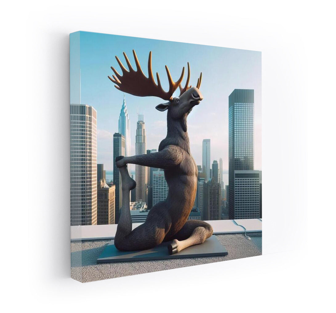 Elk Meditating on the Roof of a Skyscraper: Yoga at Heights