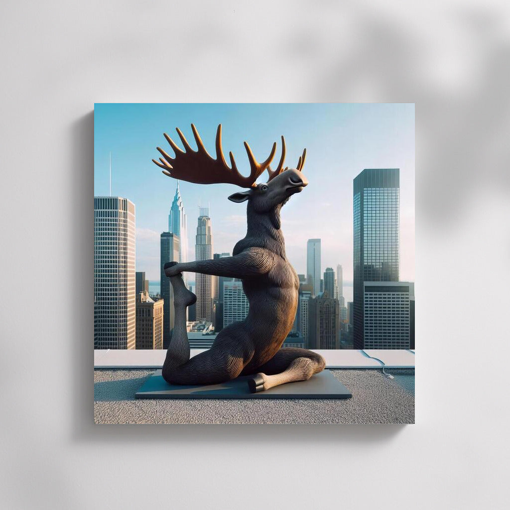 Elk Meditating on the Roof of a Skyscraper: Yoga at Heights