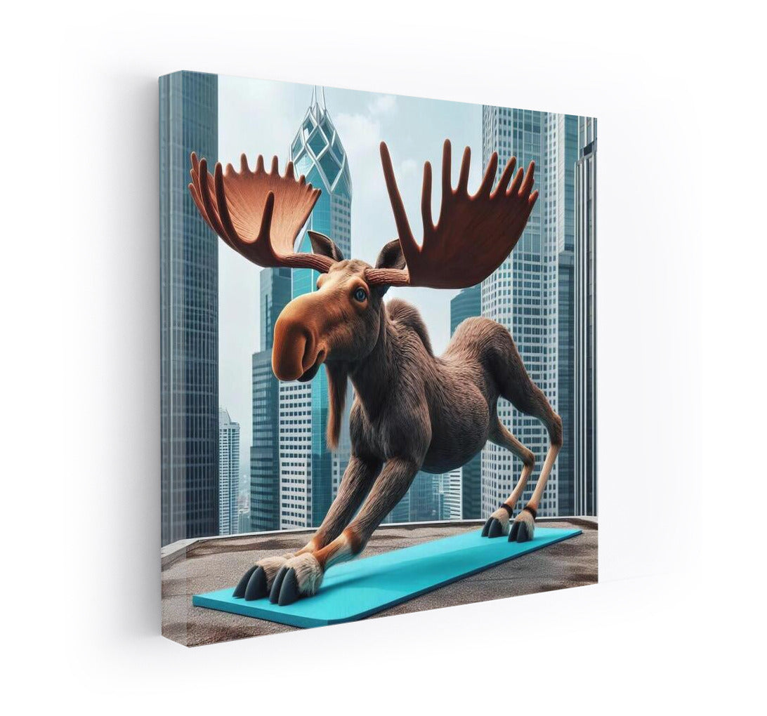 Yoga Moose on Top of the City: Wildlife on the Roof of a Skyscraper
