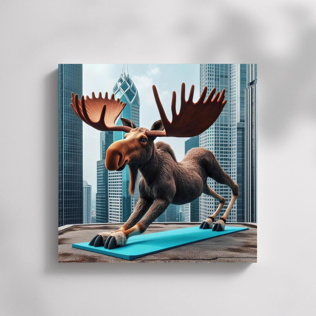 Yoga Moose on Top of the City: Wildlife on the Roof of a Skyscraper