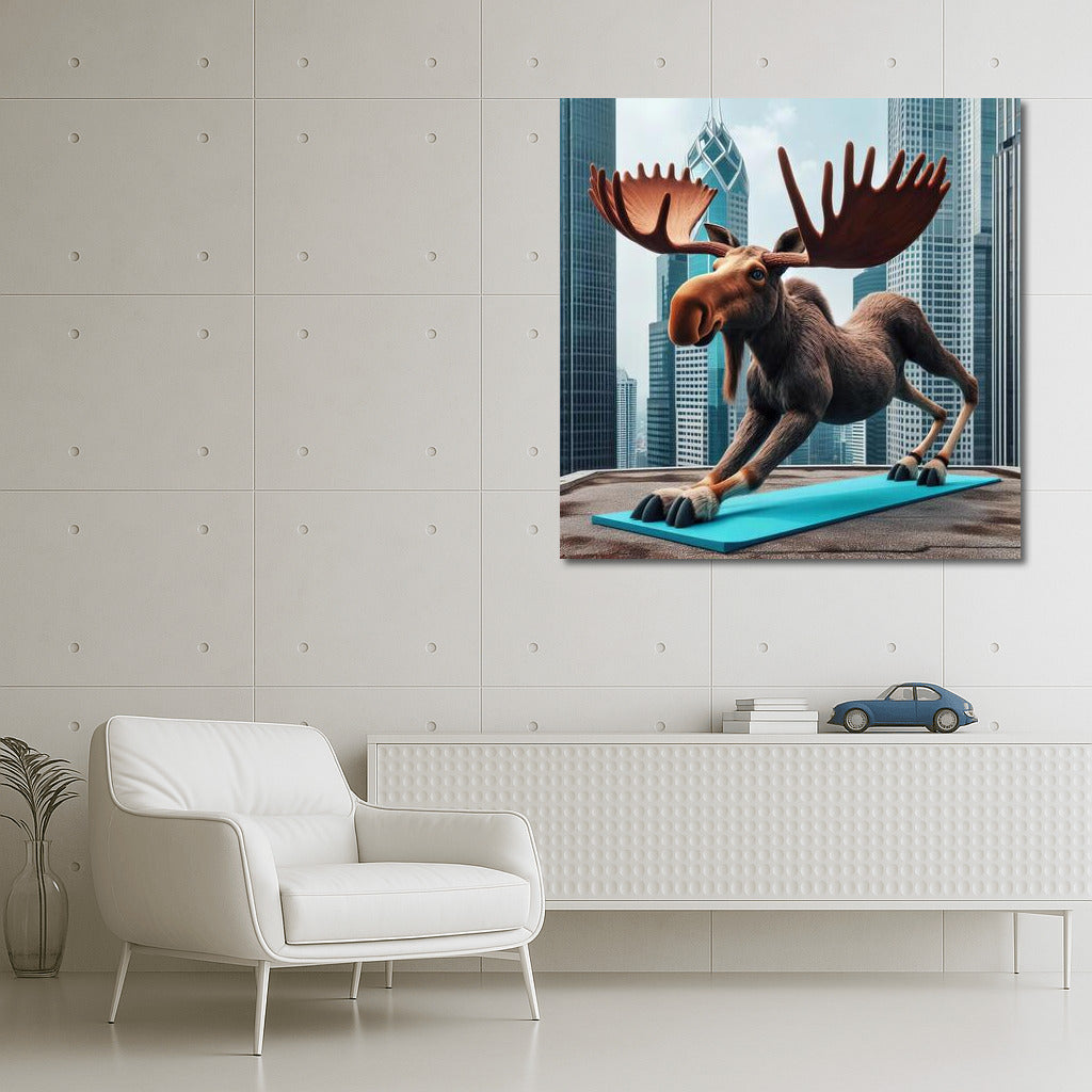 Yoga Moose on Top of the City: Wildlife on the Roof of a Skyscraper