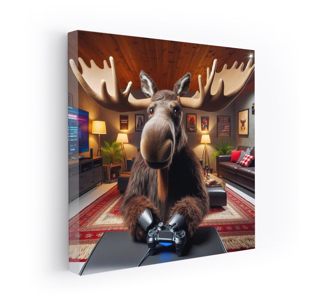 Moose-gamer in the home theater: Gaming atmosphere for your game library