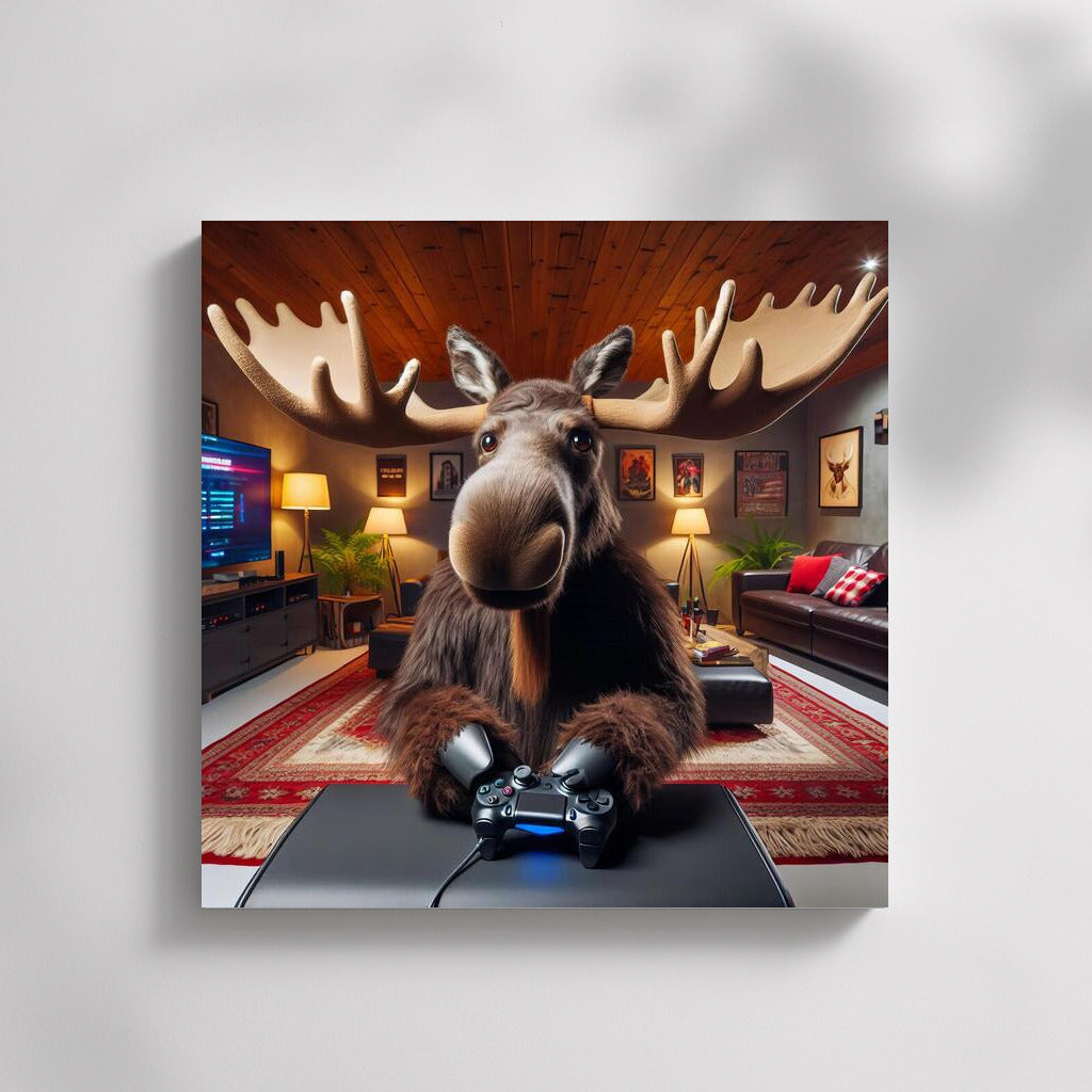 Moose-gamer in the home theater: Gaming atmosphere for your game library