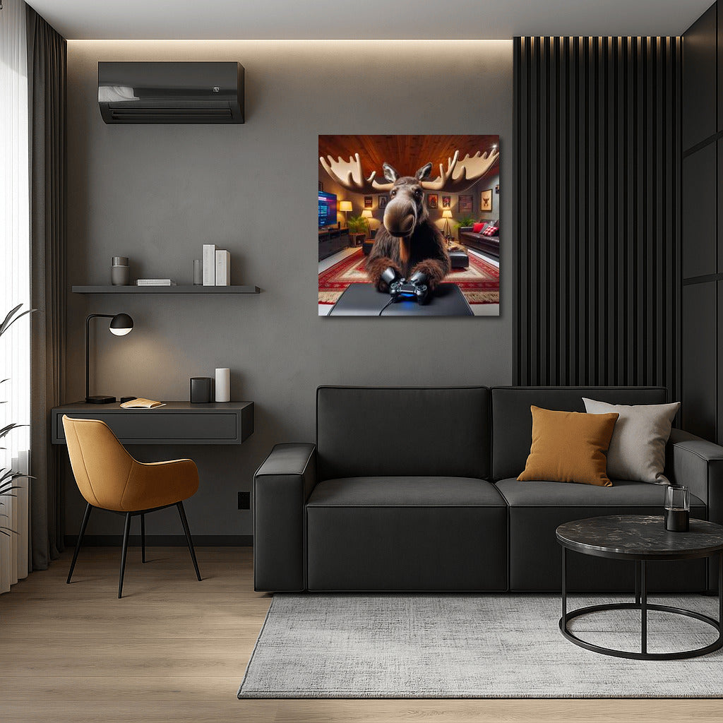 Moose-gamer in the home theater: Gaming atmosphere for your game library