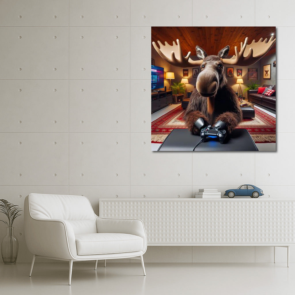 Moose-gamer in the home theater: Gaming atmosphere for your game library